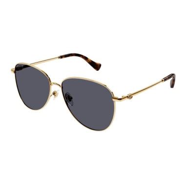 gucci zonnebril 2014 goud met blauwe glazen|Gucci GG1419S 001 Goud Zonnebril .